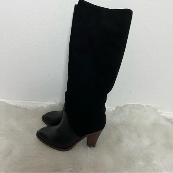 NWB Splendid Sullie Suede Leather Heel Riding Knee High Boots - Picture 10 of 15